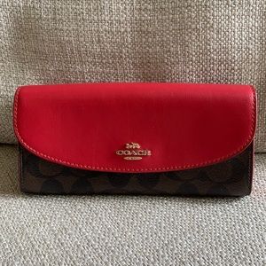 Coach Signature Slim Envelope Wallet